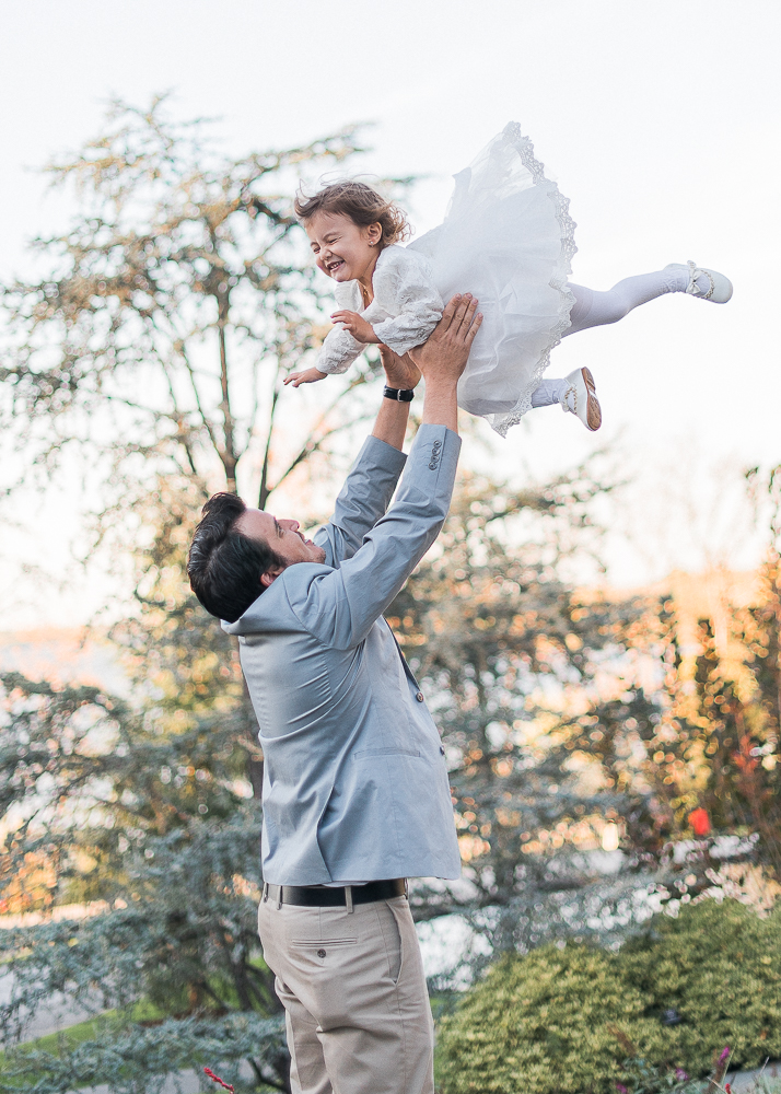 Dad and flying girl by Keli Melo photographer Plano